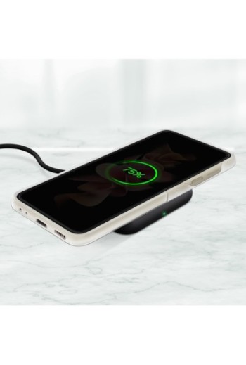 Cover per Samsung Galaxy Z Flip3 Originale Clear Cover with Ring in Silicone con Anello - trasparente