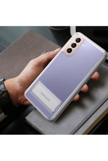 Cover Galaxy S21 Originale Silicone Supporto Clear Standing Cover – Trasp.