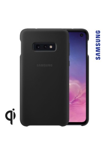 Cover originale Samsung in Silicone con finitura Soft Touch - Nero per Samsung Galaxy S10e