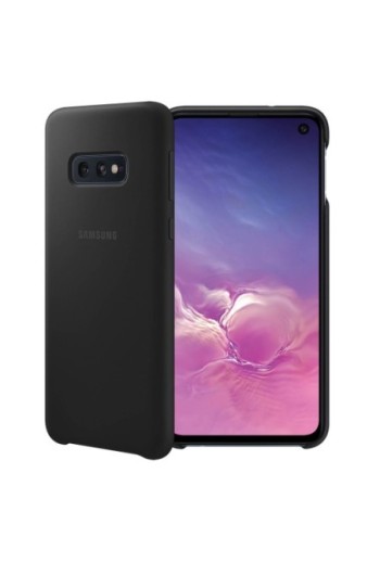 Cover originale Samsung in Silicone con finitura Soft Touch - Nero per Samsung Galaxy S10e