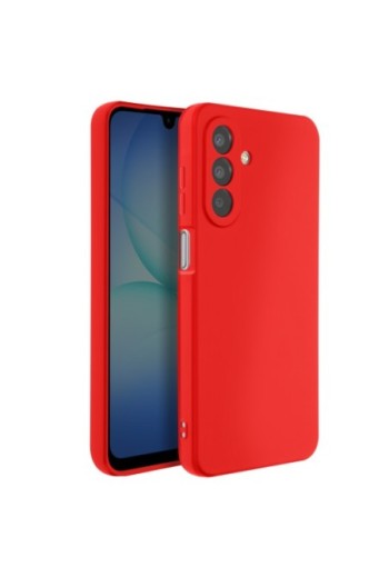 Cover Silicone con Fotocamera Protetta Rosso per Samsung Galaxy A17