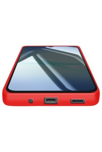 Cover Silicone con Fotocamera Protetta Rosso per Samsung Galaxy A17