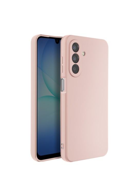 Cover Silicone con Fotocamera Protetta Rosa cipria per Samsung Galaxy A17