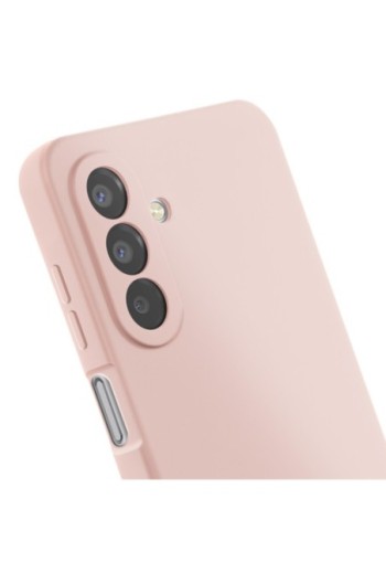 Cover Silicone con Fotocamera Protetta Rosa cipria per Samsung Galaxy A17