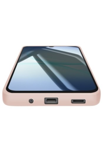 Cover Silicone con Fotocamera Protetta Rosa cipria per Samsung Galaxy A17