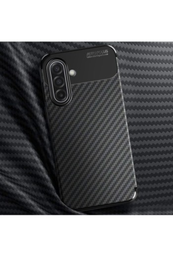 Cover Carbonio Samsung Galaxy A17 Silicone Morbido - Enviro Nero