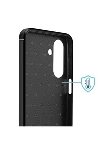Cover Carbonio Samsung Galaxy A17 Silicone Morbido - Enviro Nero