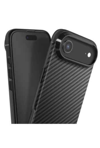 Cover Carbonio iPhone Air Silicone Morbido - Enviro Nero