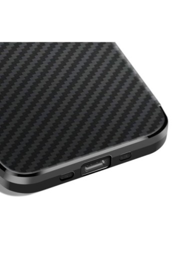 Cover Carbonio iPhone Air Silicone Morbido - Enviro Nero