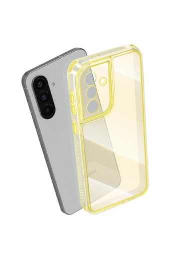 Cover Samsung Galaxy A56 bi-materiale Antiurto - Giallo