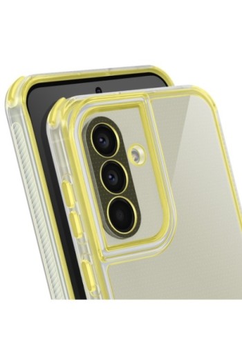 Cover Samsung Galaxy A56 bi-materiale Antiurto - Giallo