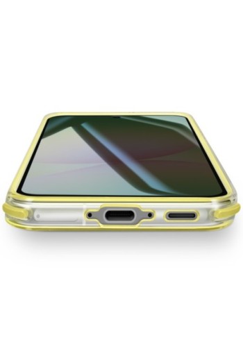 Cover Samsung Galaxy A56 bi-materiale Antiurto - Giallo