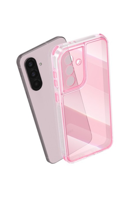 Cover Samsung Galaxy A56 bi-materiale Antiurto - Rosa