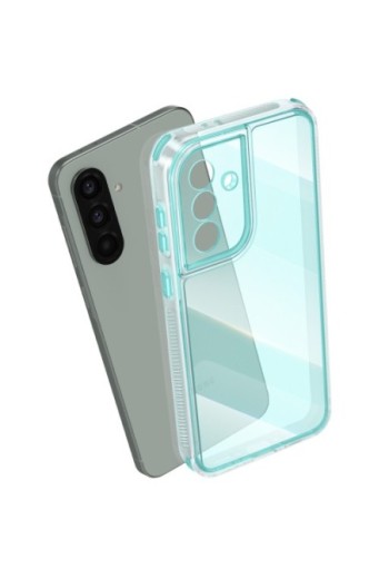 Cover Samsung Galaxy A56 bi-materiale Antiurto - Turchese