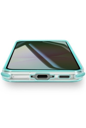 Cover Samsung Galaxy A56 bi-materiale Antiurto - Turchese