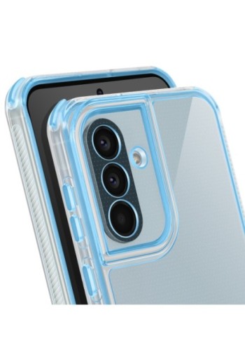 Cover Samsung Galaxy A56 bi-materiale Antiurto - Blu