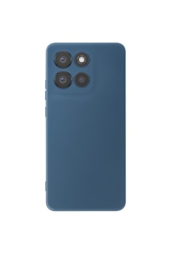 Cover Silicone Morbida Motorola Moto G86 e G86 Power con Protezione Fotocamera - Blu