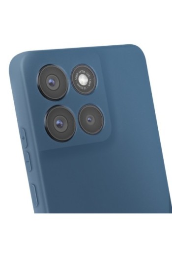 Cover Silicone Morbida Motorola Moto G86 e G86 Power con Protezione Fotocamera - Blu