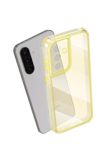 Cover Samsung Galaxy A36 bi-materiale Antiurto - Giallo