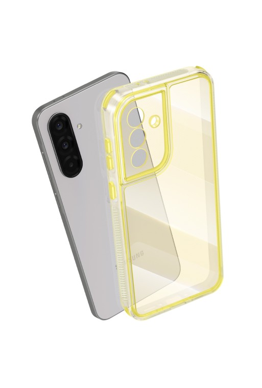 Cover Samsung Galaxy A36 bi-materiale Antiurto - Giallo