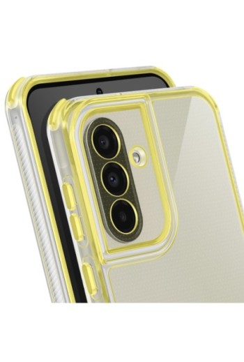 Cover Samsung Galaxy A36 bi-materiale Antiurto - Giallo