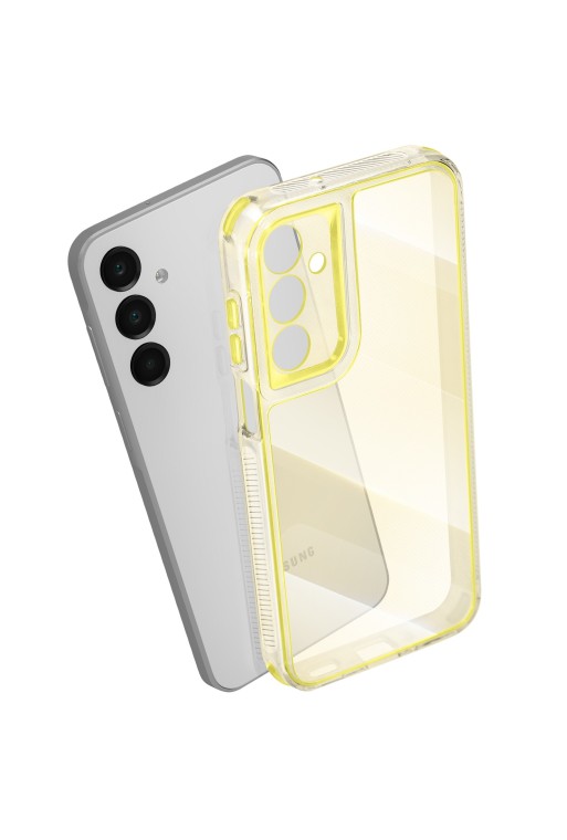 Custodia bicolore antiurto per Samsung Galaxy A16 - Gialla