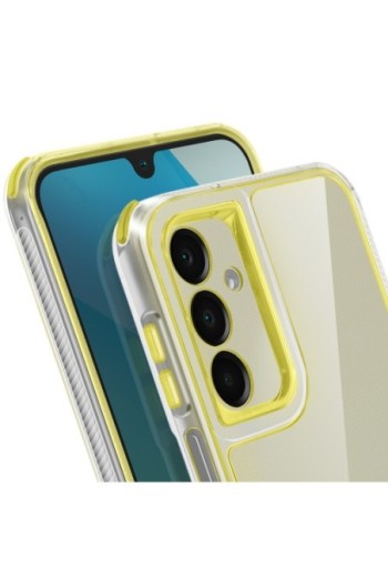 Custodia bicolore antiurto per Samsung Galaxy A16 - Gialla