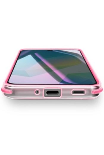 Custodia bicolore antiurto per Samsung Galaxy A16 - Rosa