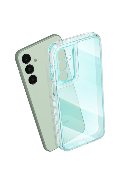 Custodia bicolore antiurto per Samsung Galaxy A16 - Turchese
