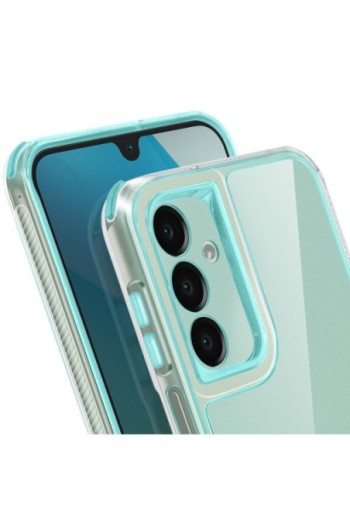 Custodia bicolore antiurto per Samsung Galaxy A16 - Turchese