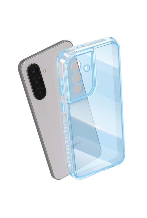 Cover Samsung Galaxy A36 bi-materiale Antiurto - Blu