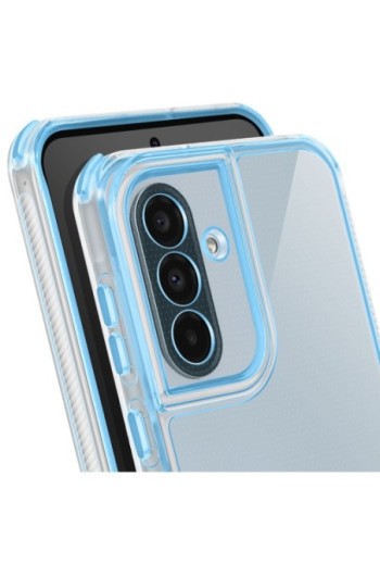 Cover Samsung Galaxy A36 bi-materiale Antiurto - Blu