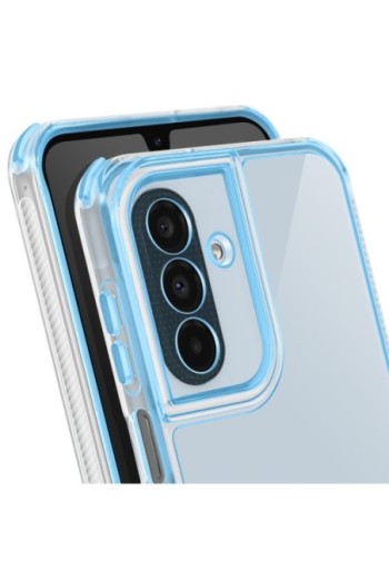 Custodia bicolore antiurto per Samsung Galaxy A26 - Blu