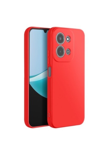 Custodia in silicone con fotocamera protetta per Xiaomi Redmi 15C - Rossa