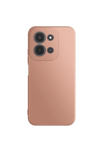 Custodia in silicone con fotocamera protetta per Xiaomi Redmi 15C - Rosa cipria