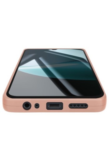 Custodia in silicone con fotocamera protetta per Xiaomi Redmi 15C - Rosa cipria