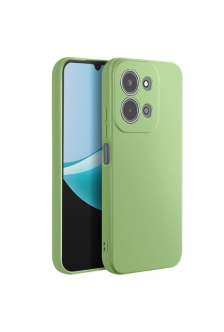Custodia in silicone con fotocamera protetta per Xiaomi Redmi 15C - Verde matcha