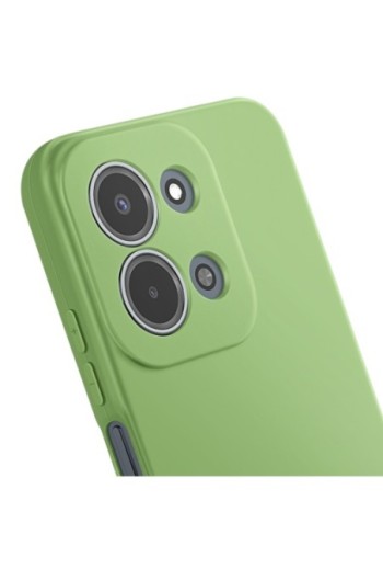 Custodia in silicone con fotocamera protetta per Xiaomi Redmi 15C - Verde matcha