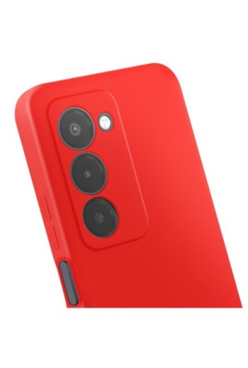Custodia in silicone con fotocamera protetta per Xiaomi Redmi 15 5G - Rossa