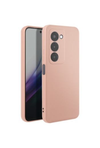 Custodia in silicone con fotocamera protetta per Xiaomi Redmi 15 5G - Rosa cipria