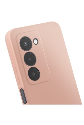 Custodia in silicone con fotocamera protetta per Xiaomi Redmi 15 5G - Rosa cipria