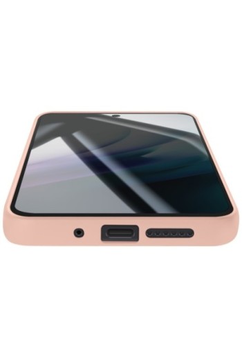 Custodia in silicone con fotocamera protetta per Xiaomi Redmi 15 5G - Rosa cipria