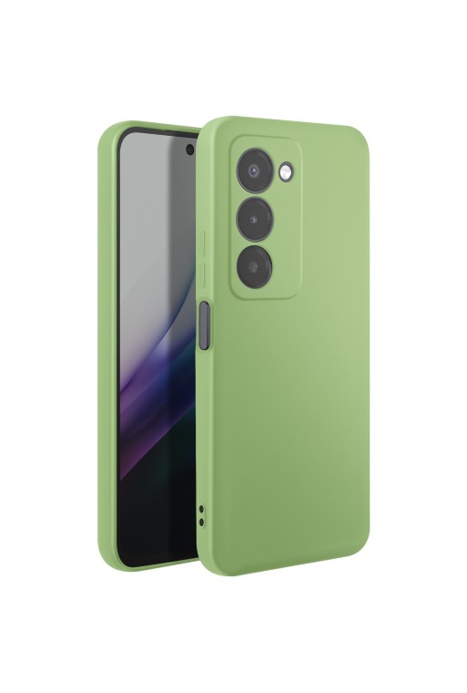 Custodia in silicone con fotocamera protetta per Xiaomi Redmi 15 5G - Verde matcha