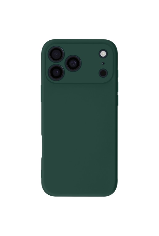 Cover semi-rigida Soft Touch per iPhone 17 Pro Max - Verde