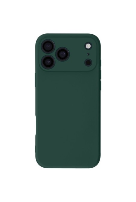 Cover semi-rigida Soft Touch per iPhone 17 Pro Max - Verde