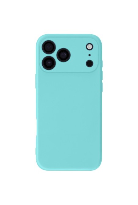 Cover semi-rigida Soft Touch per iPhone 17 Pro Max - Turchese