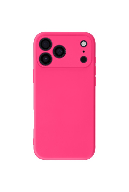Cover semi-rigida Soft Touch per iPhone 17 Pro Max - Fucsia