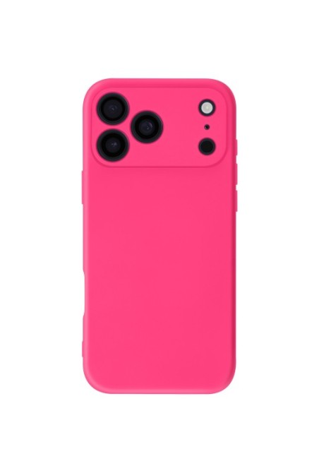 Cover semi-rigida Soft Touch per iPhone 17 Pro Max - Fucsia