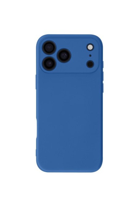 Cover semi-rigida Soft Touch per iPhone 17 Pro Max - Blu
