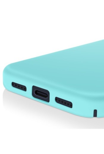 Cover semi-rigida Soft Touch per iPhone 17 Pro - Turchese